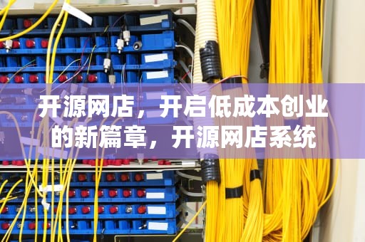 开源网店，开启低成本创业的新篇章，开源网店系统