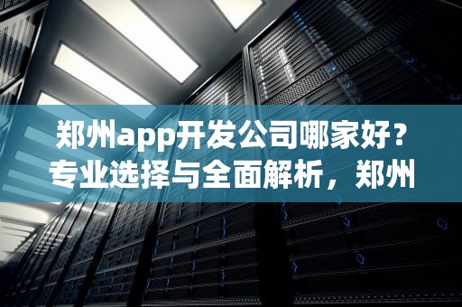 郑州app开发公司哪家好？专业选择与全面解析，郑州app开发公司哪家好一点