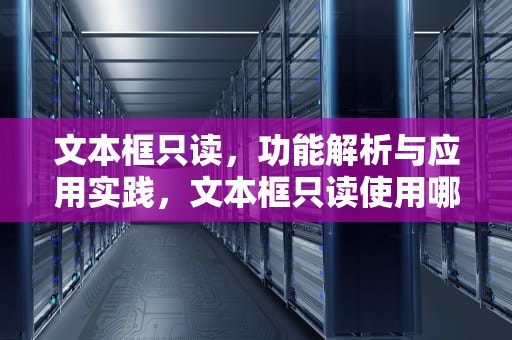 文本框只读，功能解析与应用实践，文本框只读使用哪个属性