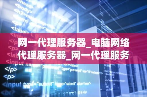 网一代理服务器_电脑网络代理服务器_网一代理服务器：实现网络自由与安全的关键工具