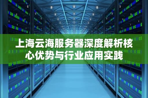 上海云海服务器深度解析核心优势与行业应用实践