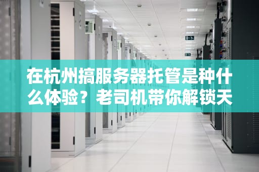 在杭州搞服务器托管是种什么体验？老司机带你解锁天堂机房的避坑姿势