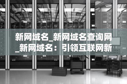 新网域名_新网域名查询网_新网域名：引领互联网新时代的关键