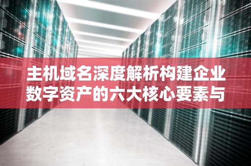 主机域名深度解析构建企业数字资产的六大核心要素与实战策略