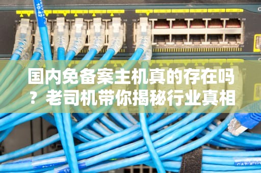 国内免备案主机真的存在吗？老司机带你揭秘行业真相