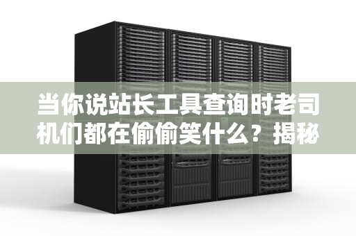 当你说站长工具查询时老司机们都在偷偷笑什么？揭秘SEO圈内幕操作手册