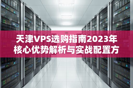 天津VPS选购指南2023年核心优势解析与实战配置方案