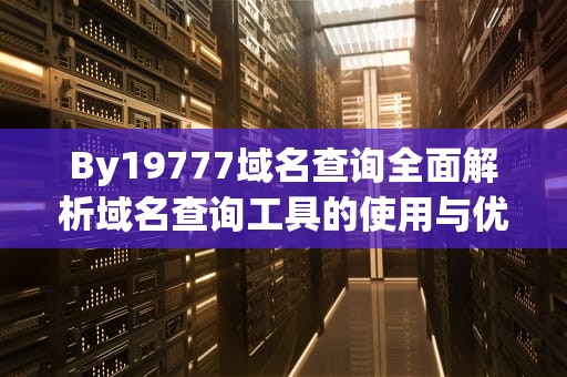 By19777域名查询全面解析域名查询工具的使用与优化