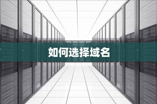 如何选择域名