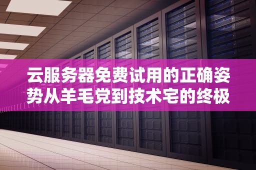 云服务器免费试用的正确姿势从羊毛党到技术宅的终极白嫖指南