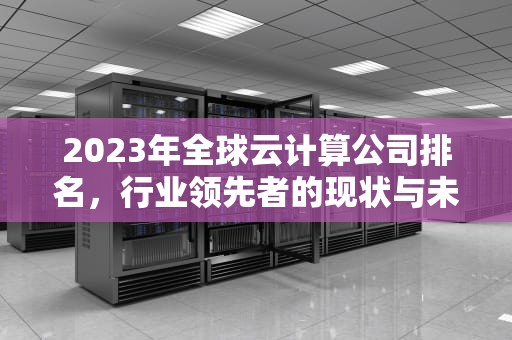 2023年全球云计算公司排名，行业领先者的现状与未来趋势，云计算公司排名前十名