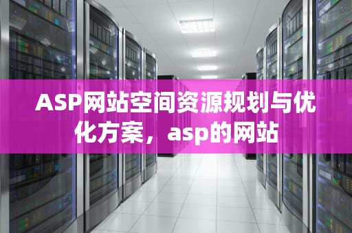ASP网站空间资源规划与优化方案,asp的网站 ASP网站空间资源规划与优化方案,asp的网站