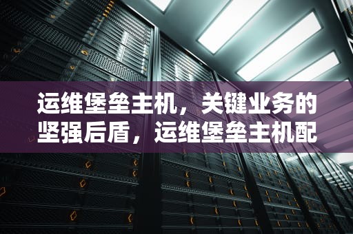 运维堡垒主机，关键业务的坚强后盾，运维堡垒主机配置