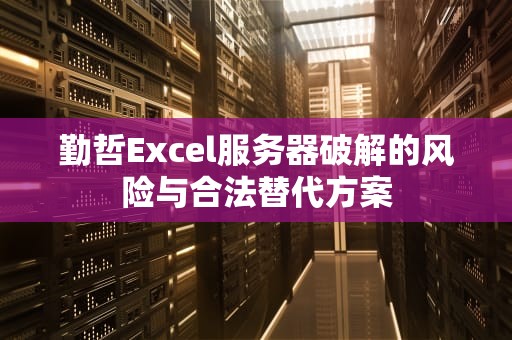 勤哲Excel服务器破解的风险与合法替代方案