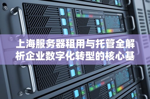 上海服务器租用与托管全解析企业数字化转型的核心基建选择