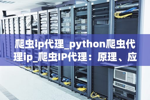 爬虫ip代理_python爬虫代理ip_爬虫IP代理：原理、应用与挑战