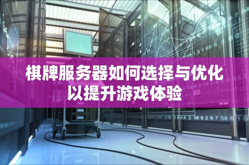 棋牌服务器如何选择与优化以提升游戏体验