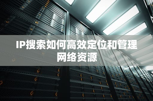 IP搜索如何高效定位和管理网络资源