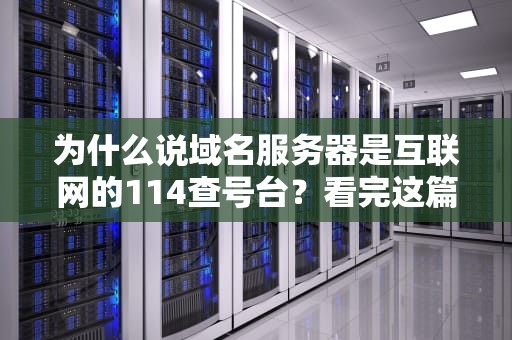 为什么说域名服务器是互联网的114查号台？看完这篇你就懂了