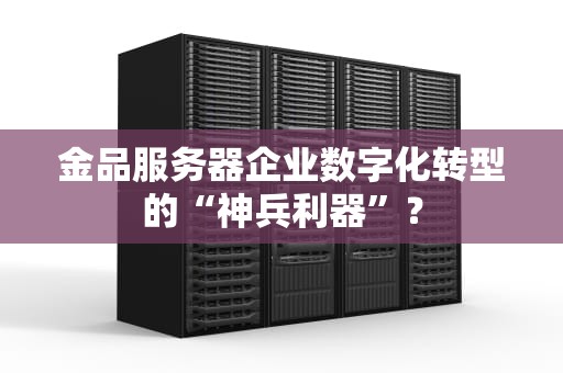 金品服务器企业数字化转型的“神兵利器”？