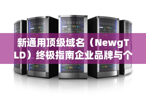 新通用顶级域名（NewgTLD）终极指南企业品牌与个人建站的战略选择