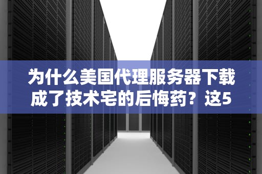 为什么美国代理服务器下载成了技术宅的后悔药？这5个知识点让你秒懂！