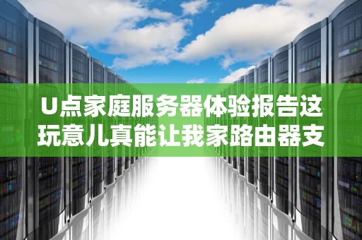 U点家庭服务器体验报告这玩意儿真能让我家路由器支棱起来？