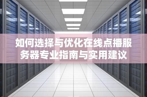 如何选择与优化在线点播服务器专业指南与实用建议