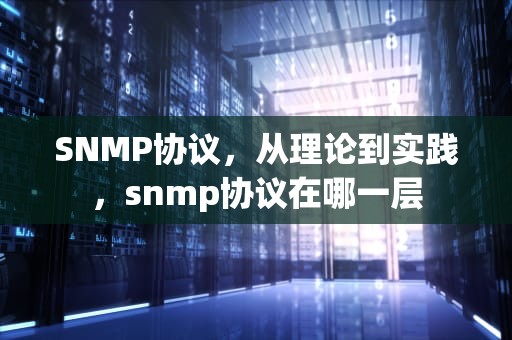 SNMP协议，从理论到实践，snmp协议在哪一层