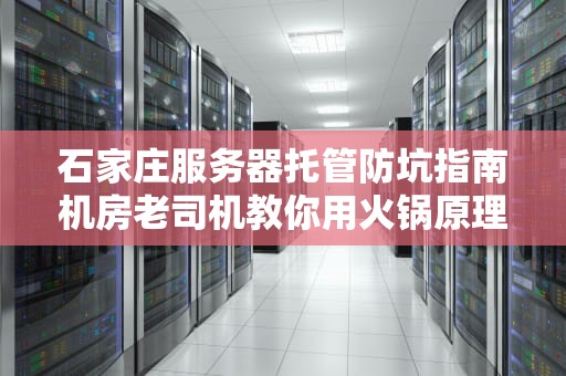 石家庄服务器托管防坑指南机房老司机教你用火锅原理选服务商