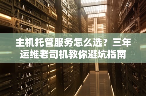 主机托管服务怎么选？三年运维老司机教你避坑指南