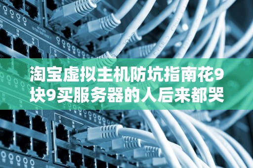 淘宝虚拟主机防坑指南花9块9买服务器的人后来都哭了？