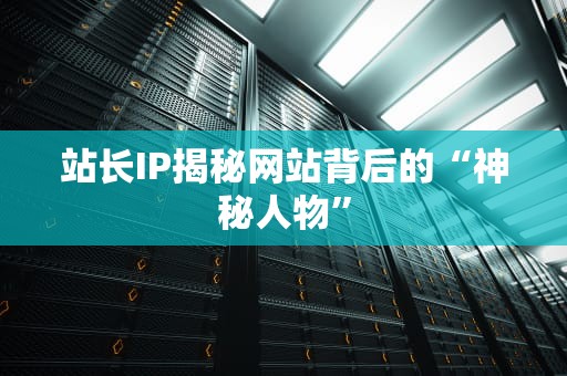 站长IP揭秘网站背后的“神秘人物”