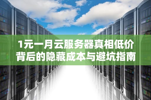 1元一月云服务器真相低价背后的隐藏成本与避坑指南