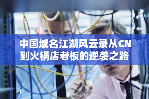 中国域名江湖风云录从CN到火锅店老板的逆袭之路