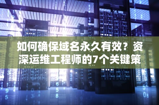 如何确保域名永久有效？资深运维工程师的7个关键策略