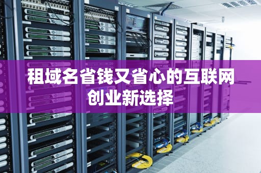 租域名省钱又省心的互联网创业新选择