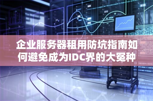 企业服务器租用防坑指南如何避免成为IDC界的大冤种？