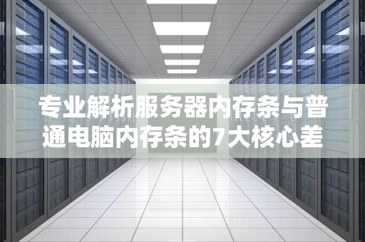 专业解析服务器内存条与普通电脑内存条的7大核心差异