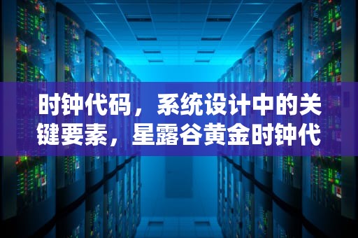 时钟代码，系统设计中的关键要素，星露谷黄金时钟代码