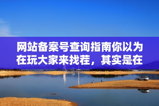 网站备案号查询指南你以为在玩大家来找茬，其实是在躲互联网黑车！