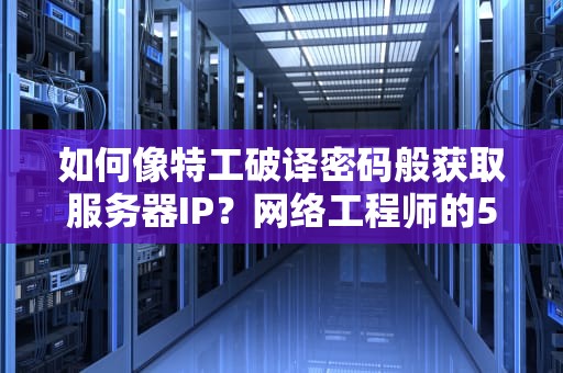 如何像特工破译密码般获取服务器IP？网络工程师的5种骚操作大揭秘