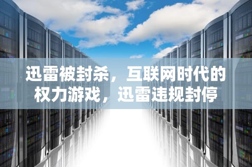 迅雷被封杀，互联网时代的权力游戏，迅雷违规封停