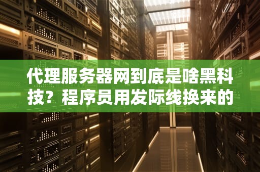 代理服务器网到底是啥黑科技？程序员用发际线换来的上网自由指南！