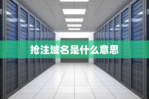 抢注域名是什么意思