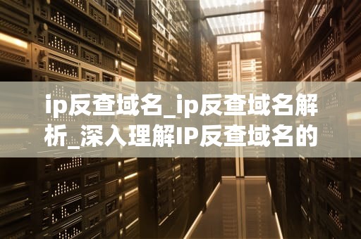 ip反查域名_ip反查域名解析_深入理解IP反查域名的技术和实践