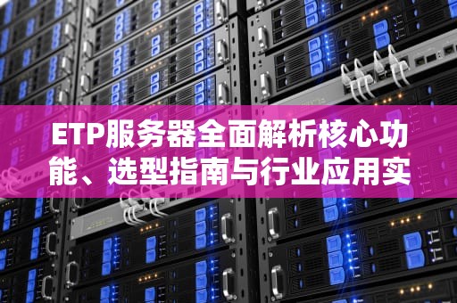 ETP服务器全面解析核心功能、选型指南与行业应用实践