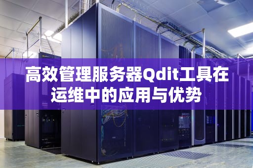 高效管理服务器Qdit工具在运维中的应用与优势