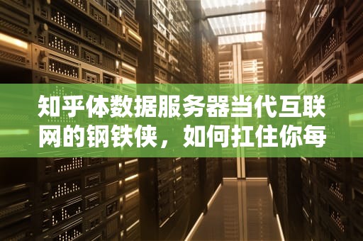 知乎体数据服务器当代互联网的钢铁侠，如何扛住你每天10G的摸鱼流量？
