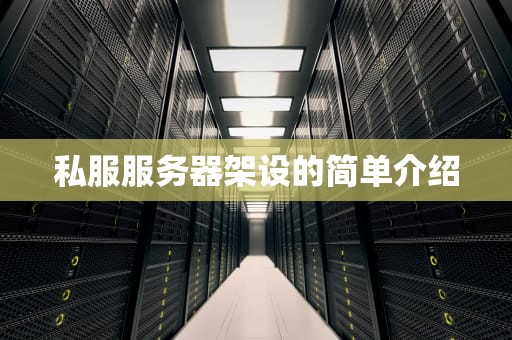 私服服务器架设的简单介绍